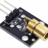 Módulo transmisor diodo láser rojo KY-008 de 650nm ideal para proyectos de barrera de seguridad con Arduino