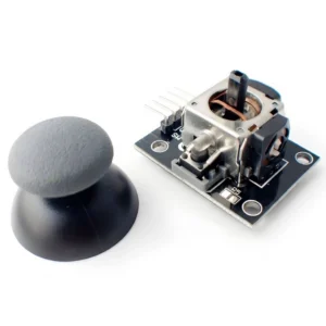 Diagrama de conexión y cableado de un Módulo Joystick a una placa microcontroladora mediante protoboard.