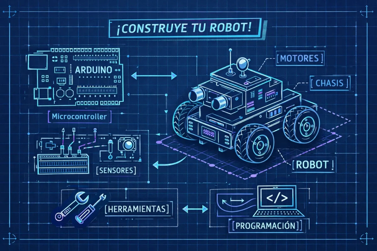 Robot seguidor de línea construido con Arduino y driver L298N