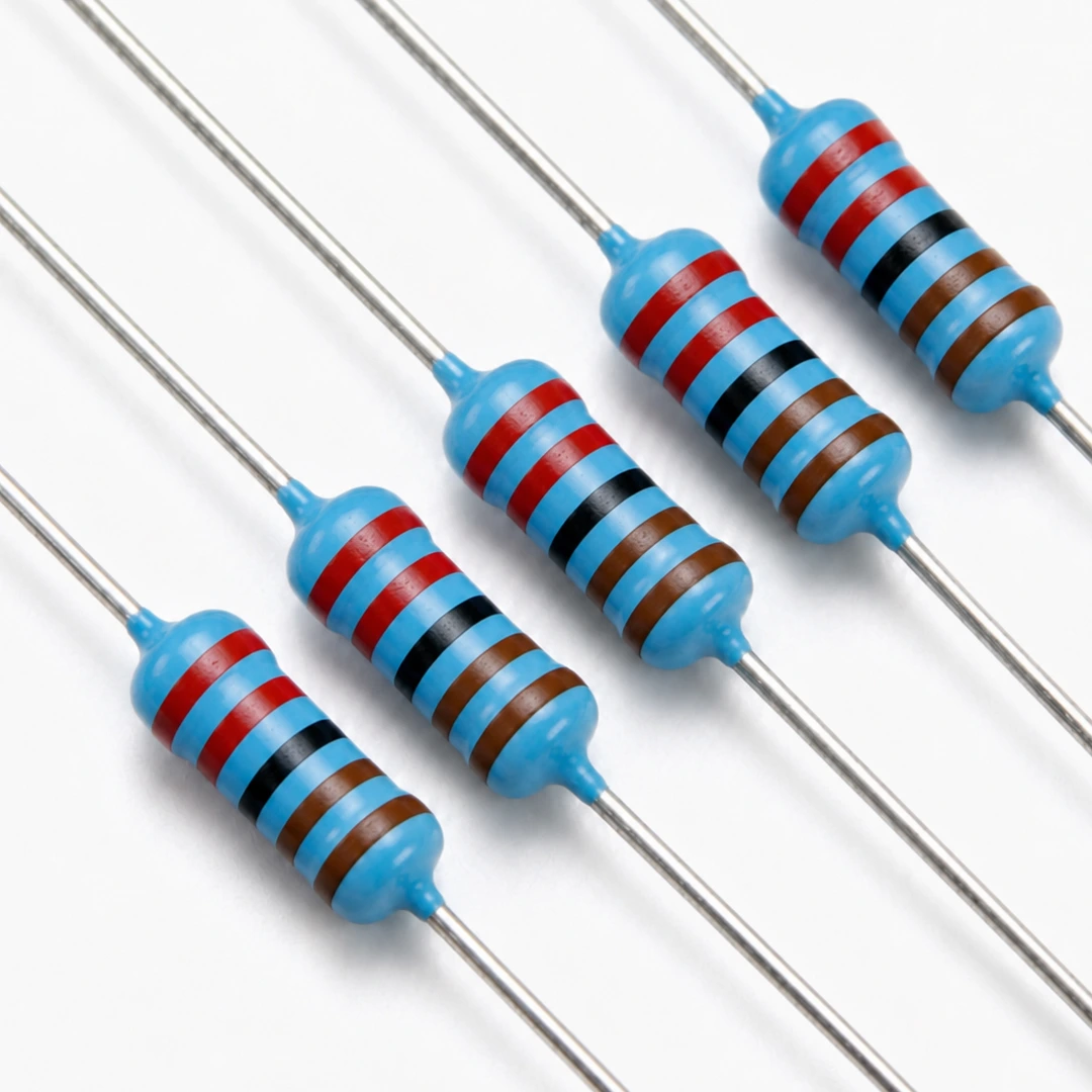 Pack de 5 resistencias de 2.2K Ohm y 1/4W