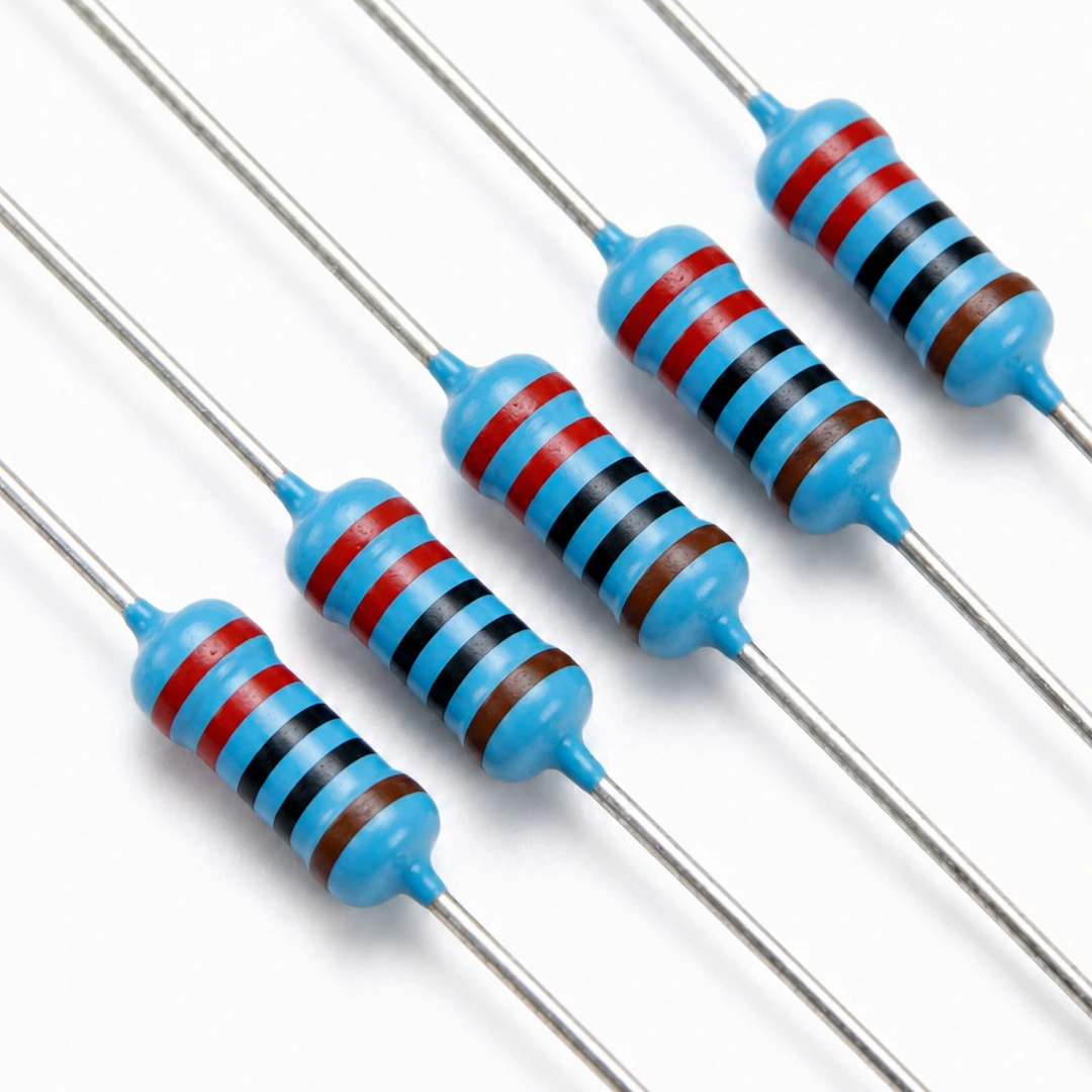 Pack de 5 resistencias de 220 Ohm y 1/4W