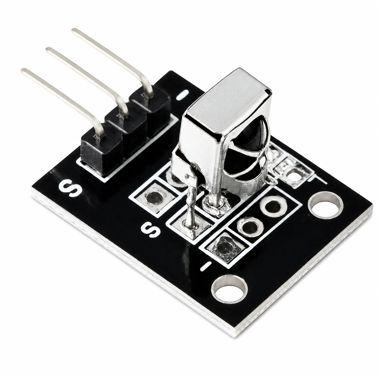 Módulo receptor infrarrojo KY-022 de 38KHz para control remoto con Arduino y ESP32.